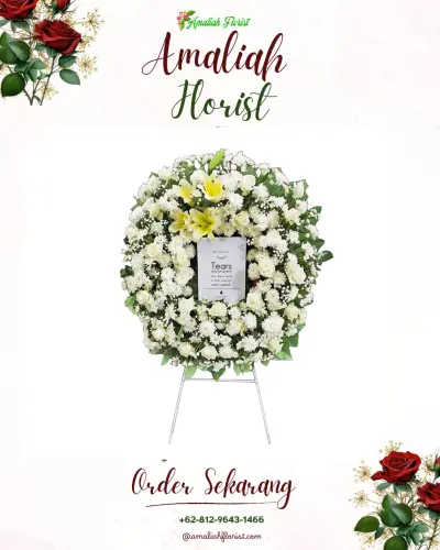 Krans Bunga Duka Cita di Srondol Kulon